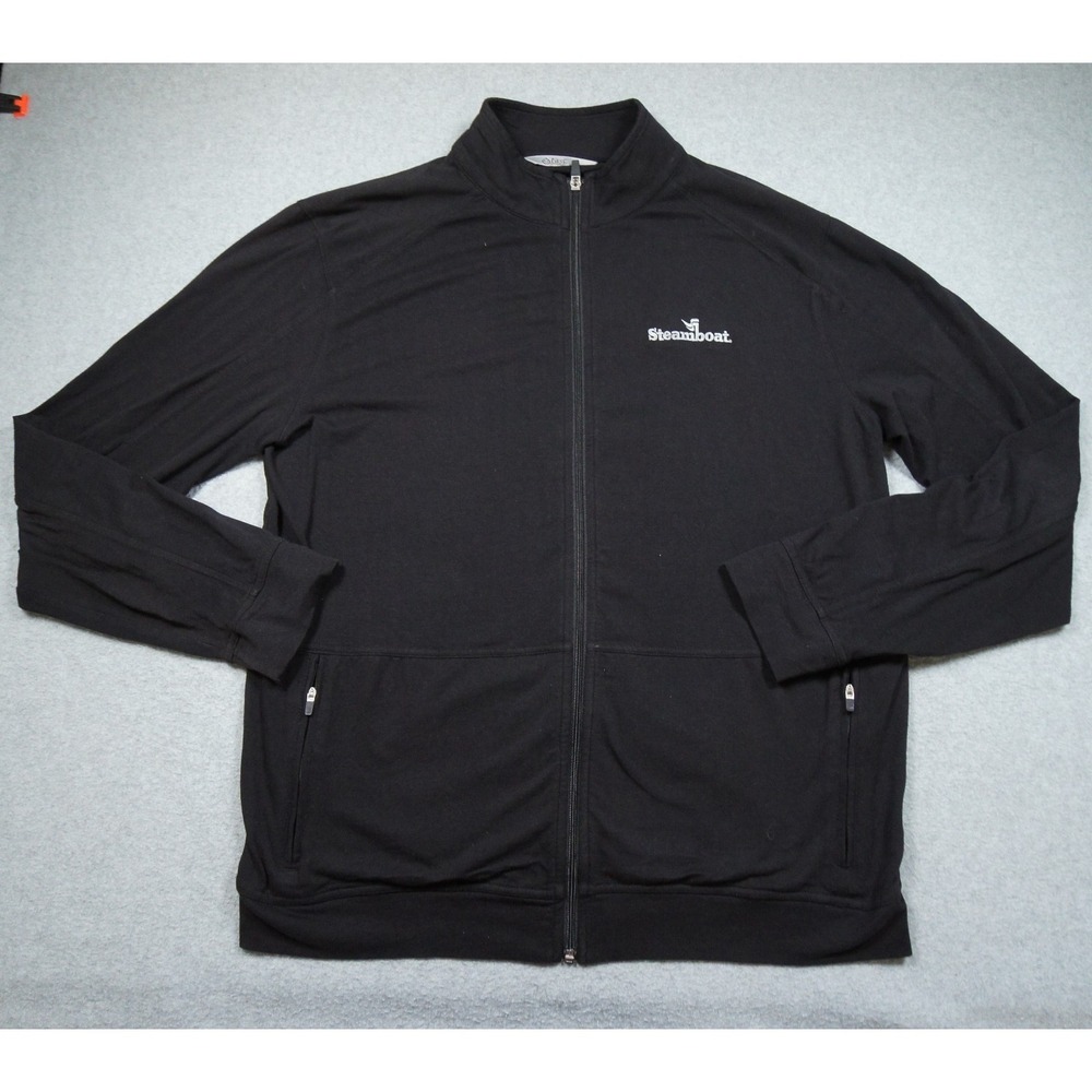 Tasc Performance Sweater Mens Large Black Full Zip Lightweight Outdoors Casual